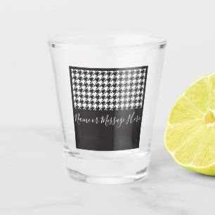 Copo De Shot Clássico, preto e branco moderno