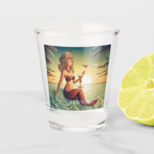 Copo De Shot Classy Martini Mermaid Thunder_Cove (Frente)