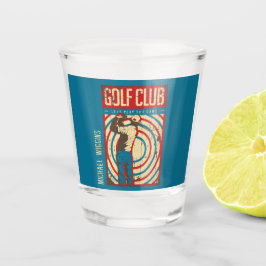 Copo De Shot Clube de Golfe Retroativo Personalizado