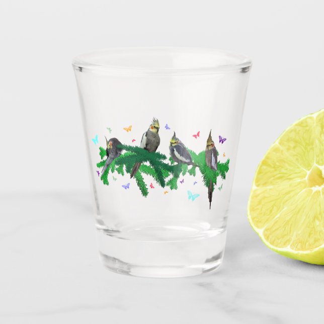 Copo De Shot Cockatiel Frenzy Shot Glass (Frente)