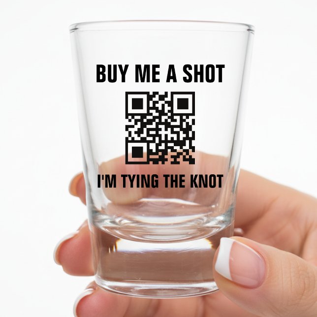 Copo De Shot Código QR para Me Comprar um Drink Festa de Desped (Criador carregado)