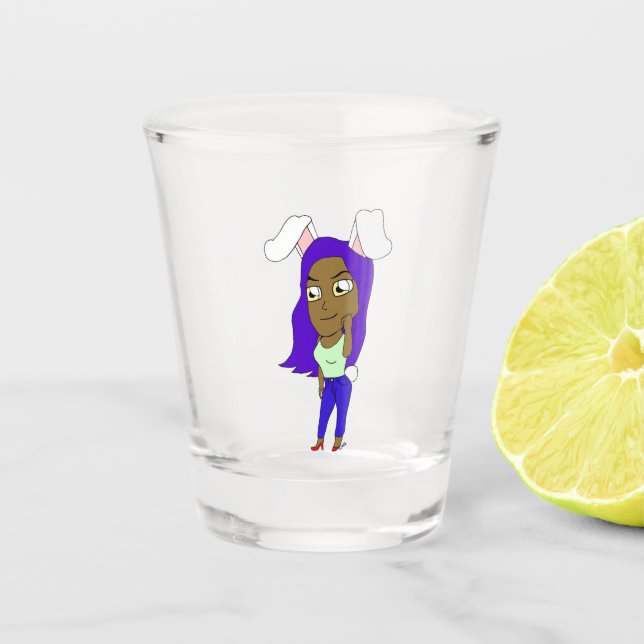 Copo De Shot Coelhinha Chibi (Frente)
