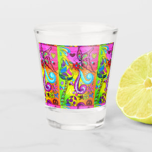 Copo De Shot Cogumelos mágicos psíquicos do Groovy Thunder_Co