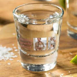 Copo De Shot Colagem Moderna Três Foto | Ação de Graças Feliz