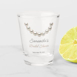 Copo De Shot Colar de Pérola Elegante para Chá de Noiva