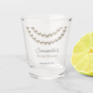 Copo De Shot Colar de Pérolas Elegantes para Chá de Noiva