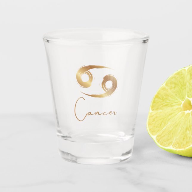 Copo De Shot Coleção Zodiac - Cancer (Frente)