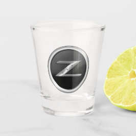 Copo de Shot com Emblema Prata Preto 350Z