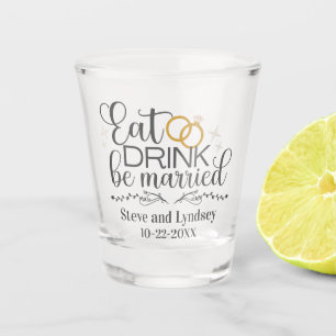 Copo De Shot Coma, Beba, Seja Casado Personalizado