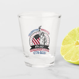 Copo De Shot Comemorando o Semiquincentenário da América
