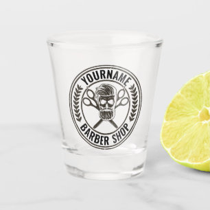 Copo De Shot Compro de Barber Personalizado Skull Rockabilly Sa
