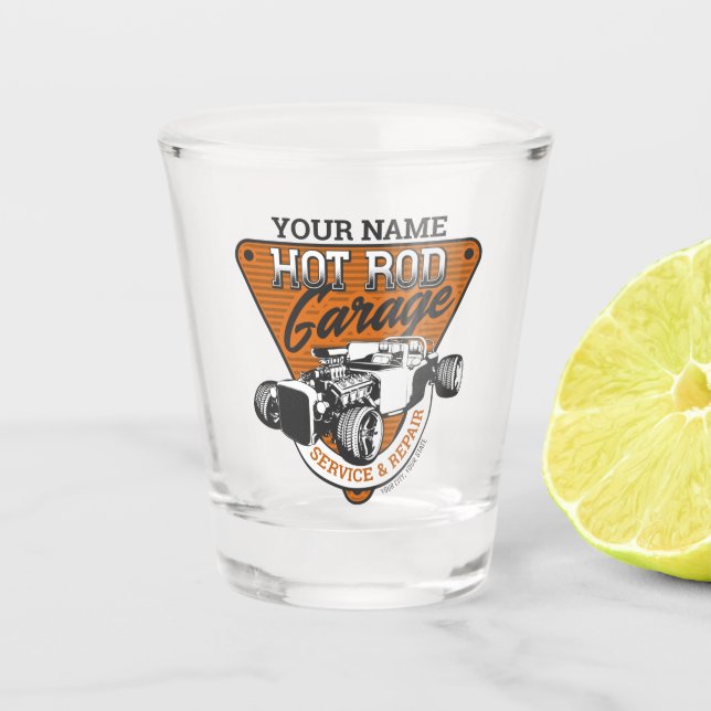 Copo De Shot Compro Personalizado de Reparo do Roadster de Gara (Frente)