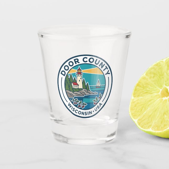 Copo De Shot Condado de Door Wisconsin (Frente)