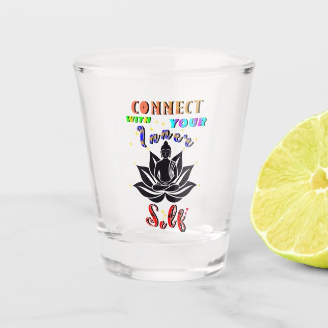 Copo De Shot Conecte-se com seu próprio interior (Frente)