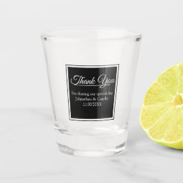 Copo De Shot Contemporâneo Obrigado Favor De Casamento
