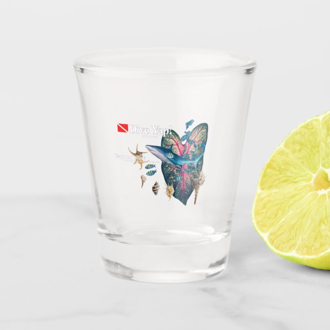 Copo De Shot Convite tropical (Frente)