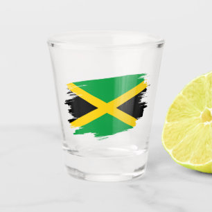 Copo De Shot Copo para Shot da Jamaica, Bandeira Jamaicana Patr