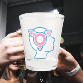 Copo De Shot Copo para Shot do Símbolo do Orgulho Trans