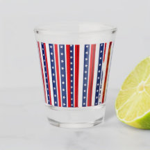 Copo para Shot Estrelas & Listras Patrióticas