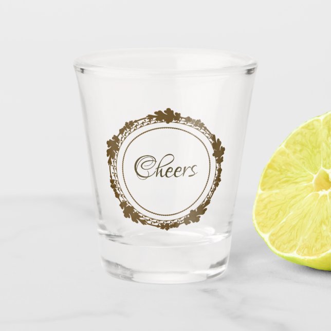 Copo De Shot Copo shot Cheers dourado (Frente)