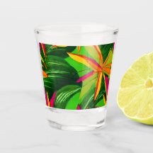 Copo Shot Floral Tropic: elegância em miniatura