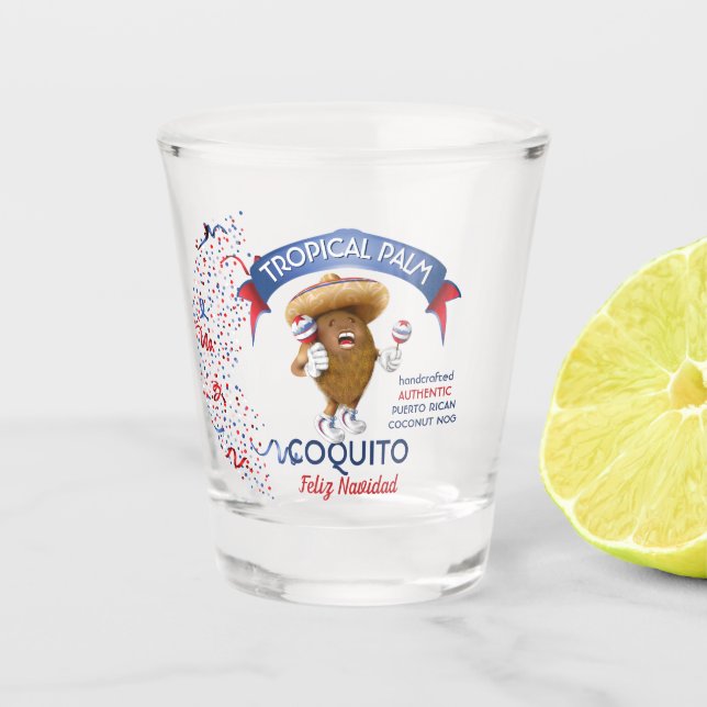 Copo De Shot Coquito Coconut Maracas (Frente)