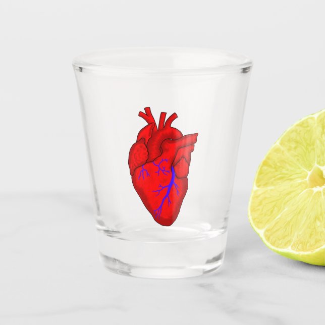 Copo De Shot Coração Anatômico (Frente)