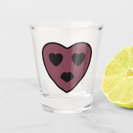 Copo De Shot Coração Cara de Pout