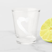 Copo de Shot Coração da Lua 
