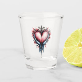 Copo De Shot Coração da Magia Silenciosa