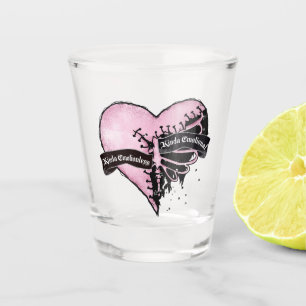 Copo De Shot Coração do Gótico de Pastel Emocional e Emociona