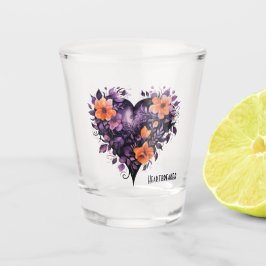 Copo De Shot Coração Quebrador Gótico Roxo