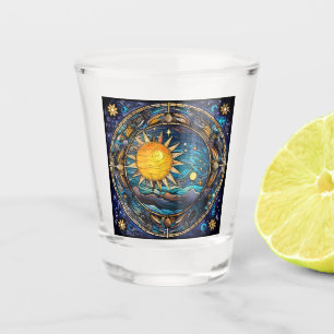 Copo De Shot Corpos Celestiais De Vidro