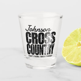 Copo De Shot Corredor da Equipe de Corrida de Cross Country ADD