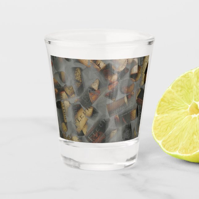 Copo De Shot Cortiça de vinho (Frente)