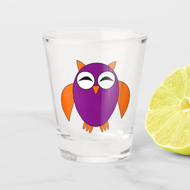 Copo De Shot Coruja das Bruxas Bonita (Frente)