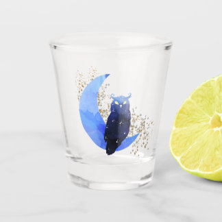 Copo De Shot Coruja Mística e Lua