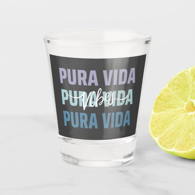 Copo De Shot Costa Rica Pura Vida Vibes Souvenir (Frente)
