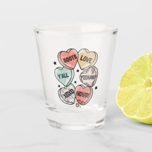 Copo De Shot Cowboy e Cowgirl Love Ocidental