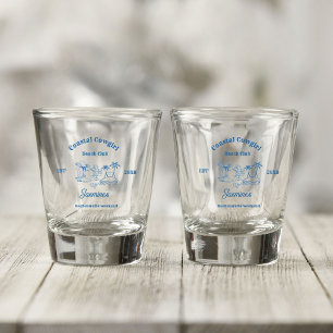 Copo De Shot Cowgirl costeira Blue Ocean Bachelorette fim de se