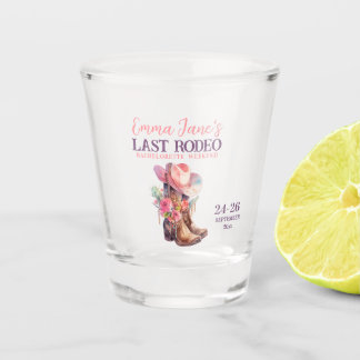 Copo De Shot Cowgirl Último Rodeio Pink Despedida de Solteira