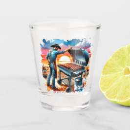 Copo De Shot Cozinhar de cowboy ocidental no CHURRASCO personal
