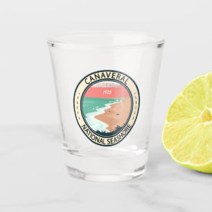Copo De Shot Crachá Canaveral Nacional do Mar da Flórida