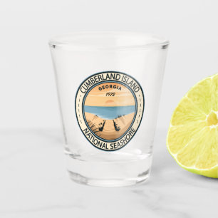 Copo De Shot Crachá da Geórgia nas Ilhas Cumberland