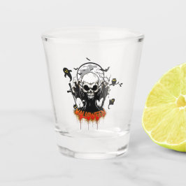 Copo De Shot Crânio com dentes afiados e ameaçadores