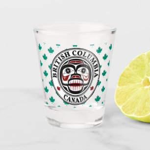 Copo De Shot Crânio Nativo de Arte Negra Negra Americana