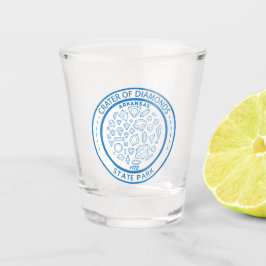 Copo De Shot Cratera de Diamantes State Park Crachá de Arkansas