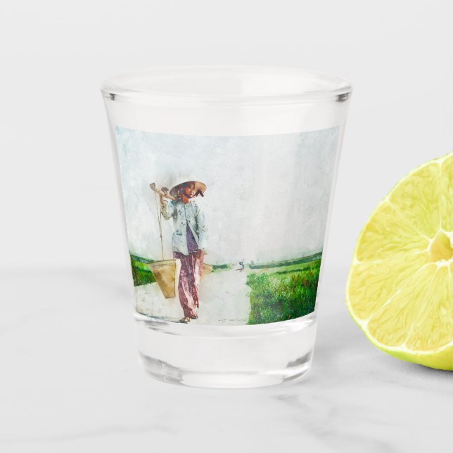 Copo De Shot Creative Illustrated Barware for Parties and Home  (Frente)