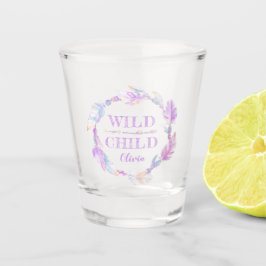 Copo De Shot Criança selvagem colorida de cor d'água personaliz