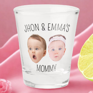 Copo De Shot Crianças de Fotos Personalizadas, Presente de Dia